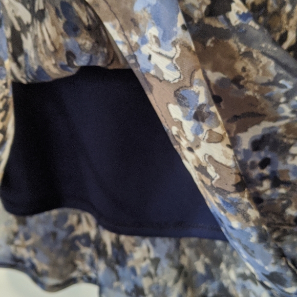 Floral midi lined skirt - Picture 4 of 4